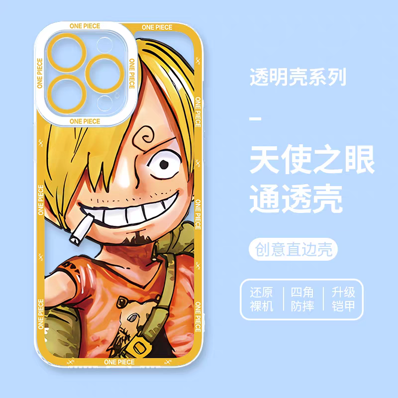 Sanji | One Piece Angel Eyes Clear Case | Shockproof Bumper Phone Cover