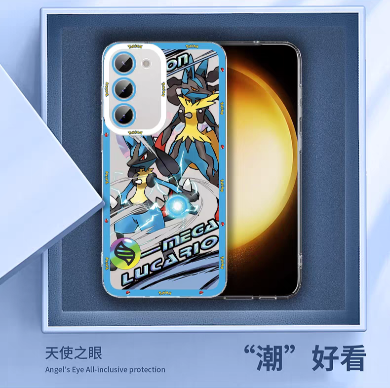 Japan Cartoon Pokemon Mega Evolution Anime | Metagross Scizor Latios Garchomp Rayquaza Lucario Charizard X Y Gardevoir - Phone Case Samsung Galaxy S26 S25 S24 S 23 S22 S21 FE Ultra Edge