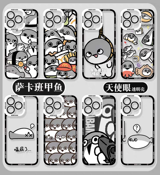 Japan Style Cute Animals Style | Funny Sacabanbaspis Fish Part1 8 Styles - iPhone Case PLUS SE2 XS XR X 11 12 13 14 15 16 16e 17 17e Pro Promax 12mini 13mini