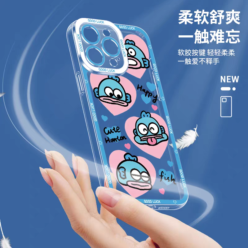 Japan Cartoon Hangyodon | Happy Fun Daily 8 Styles - iPhone Case PLUS SE2 XS XR X 11 12 13 14 15 16 16e 17 17e Pro Promax 12mini 13mini