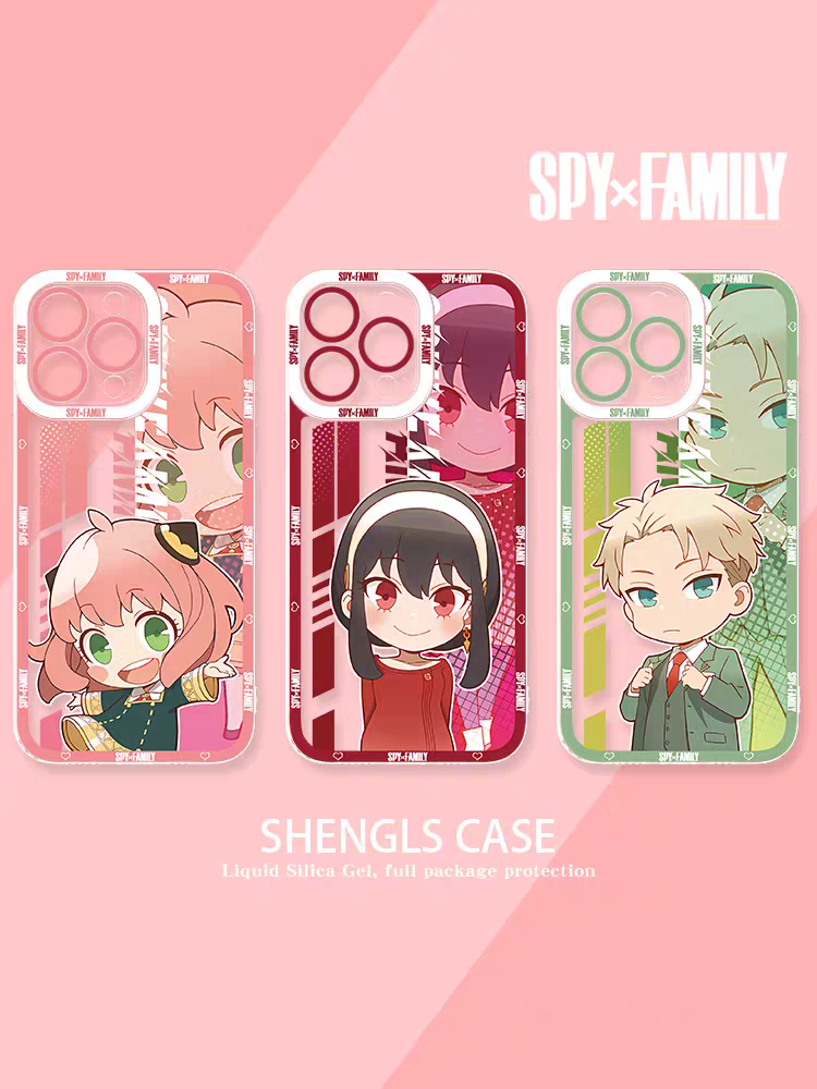 Japan Cartoon SPY Family | Cute & Anime Style 6 Styles - iPhone Case PLUS SE2 XS XR X 11 12 13 14 15 16 16e 17 17e Pro Promax 12mini 13mini