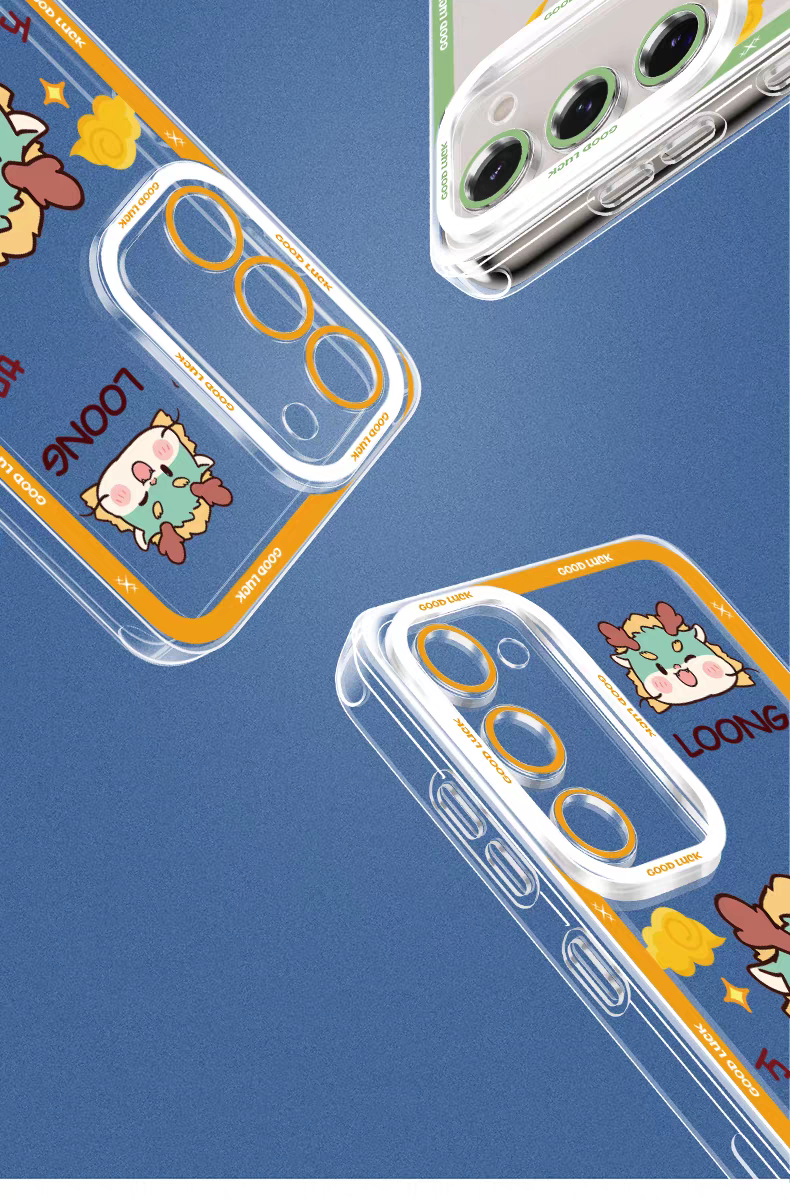 Japan Style Simple Cute Animal Style | Chinese Zodiac Part1 Dragon Snake Horse Sheep Monkey Rooster Dog Pig 8 Styles - Phone Case Samsung Galaxy S26 S25 S24 S23 S22 S21 FE Ultra Edge