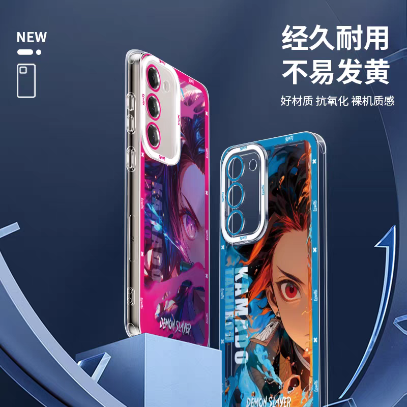 Japanese Anime Kimetsu no Yaiba Demon Slayer Half Battle Soul Style | Iguro Obanai Kocho Shinobu - Phone Case Samsung Galaxy S26 S25 S24 S23 S22 S21 FE Ultra Edge