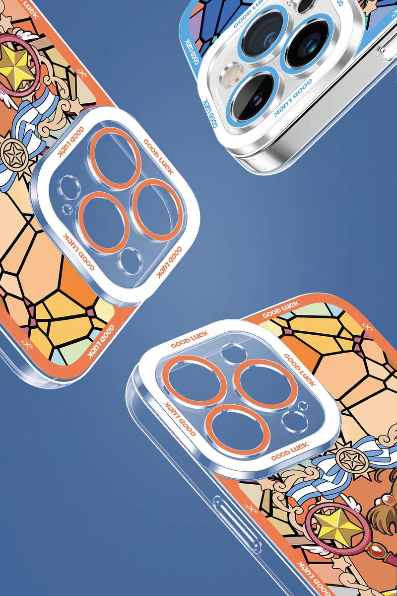 Japanese Cartoon CardCaptorSakura Glass Window | 8 Styles - iPhone Case PLUS SE2 XS XR X 11 12 13 14 15 16 16e 17 17e Pro Promax 12mini 13mini