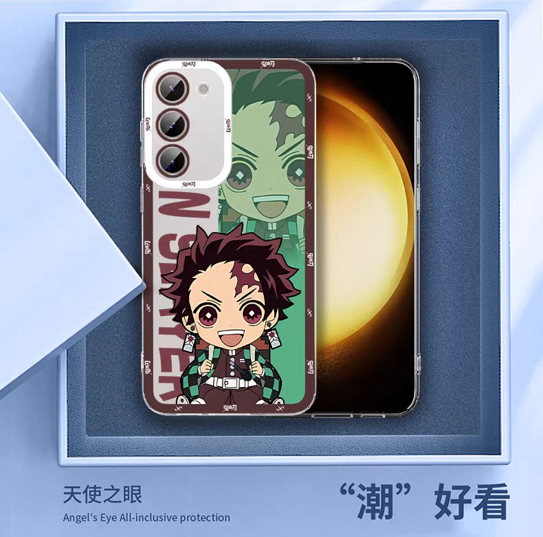 Japanese Anime Kimetsu no Yaiba Demon Slayer Cute Style | Tanjiro Nezuko Zenitsu Inosuke Giyuu Tomioka Tokito Muichiro Rengoku Kyoujurou Kanroji Mitsuri - Phone Case Samsung Galaxy S26 S25 S24 S23 S22 S21 FE Ultra