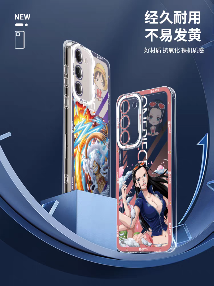 Japanese Cartoon One Piece Fighting Version | Trafalgar D. Water Law Robin Gol D. Roger Nami Jinbe Usopp Shanks Bartholomew Kuma - Phone Case Samsung Galaxy S26 S25 S24 S23 S22 S21 FE Ultra Edge