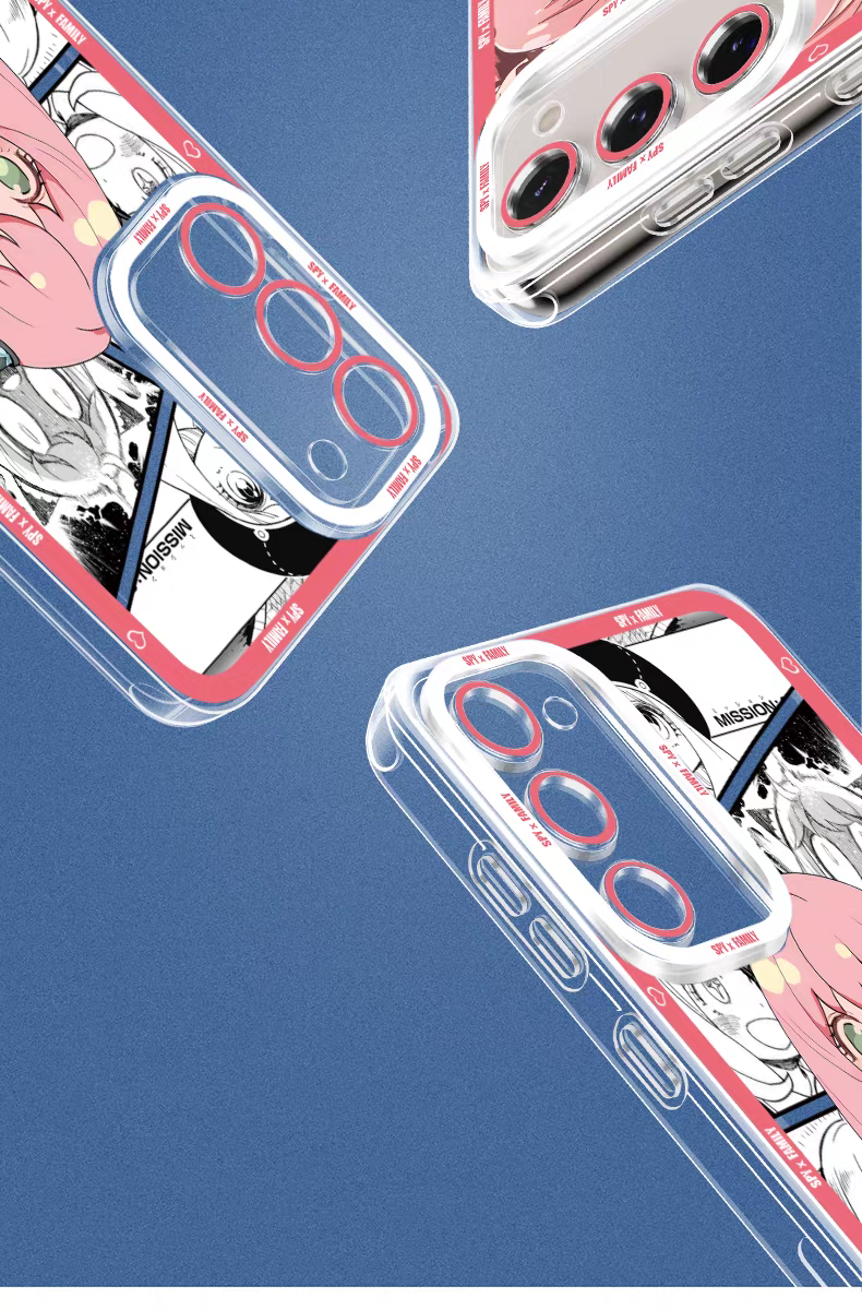 Japan Cartoon SPY Family Anya Forger | Emo & Daily 8 Stlyes - Phone Case Samsung Galaxy S25 S24 S23 S22 S21 FE Ultra Edge