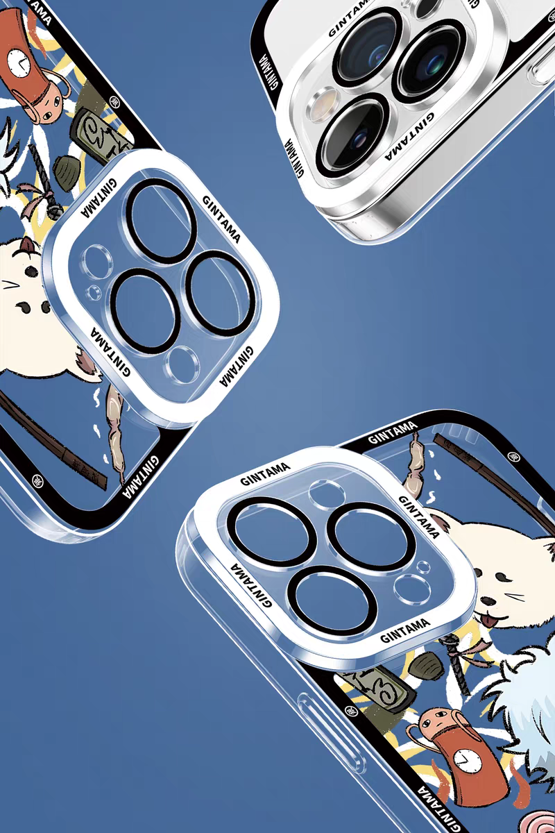 Japanese Anime Gintama Anime and Drawing Version | Part1 7 Styles Shinpachi Kamui Toushirou Kotarou Shinsuke Sougo - iPhone Case PLUS SE2 XS XR X 11 12 13 14 15 16 16e 17 17e Pro Promax 12mini 13mini