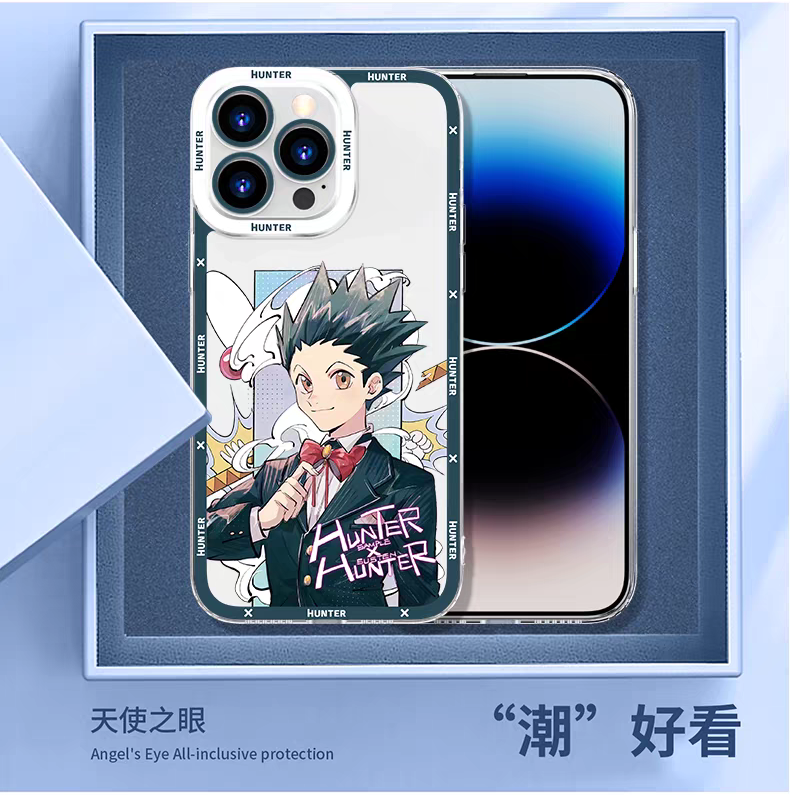 Japanese Anime Hunter X Hunter Formal Dress Version | Killua Gon Hisoka Morow Leorio Kurapika Chrollo Sharunaaku Irumi Feitan 9 Styles - iPhone Case PLUS SE2 XS XR X 11 12 13 14 15 16 16e 17 17e Pro Promax 12mini 13mini