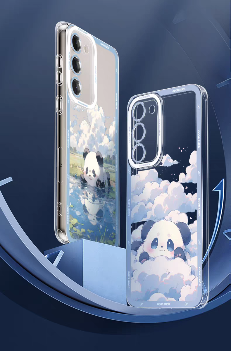 Japan Style Water Paint Cute Animal Style | Panda 5 Styles - Phone Case Samsung Galaxy S26 S25 S24 S23 S22 S21 FE Ultra Edge