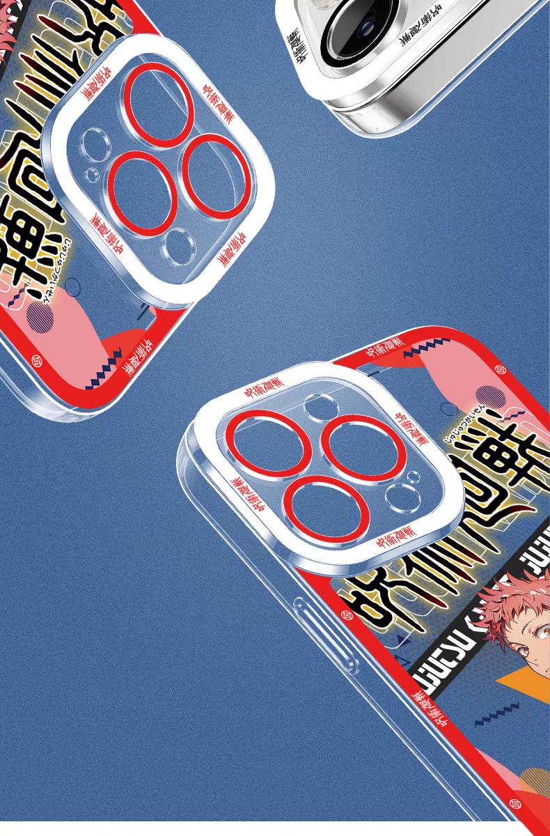 Japanese Anime Jujutsu Kaisen Fashion Cool Version | Yuji Megumi Satoru Ryomen Sukuna Yuta Geto Nanami Toji - iPhone Case PLUS SE2 XS XR X 11 12 13 14 15 16 16e 17 17e Pro Promax 12mini 13mini