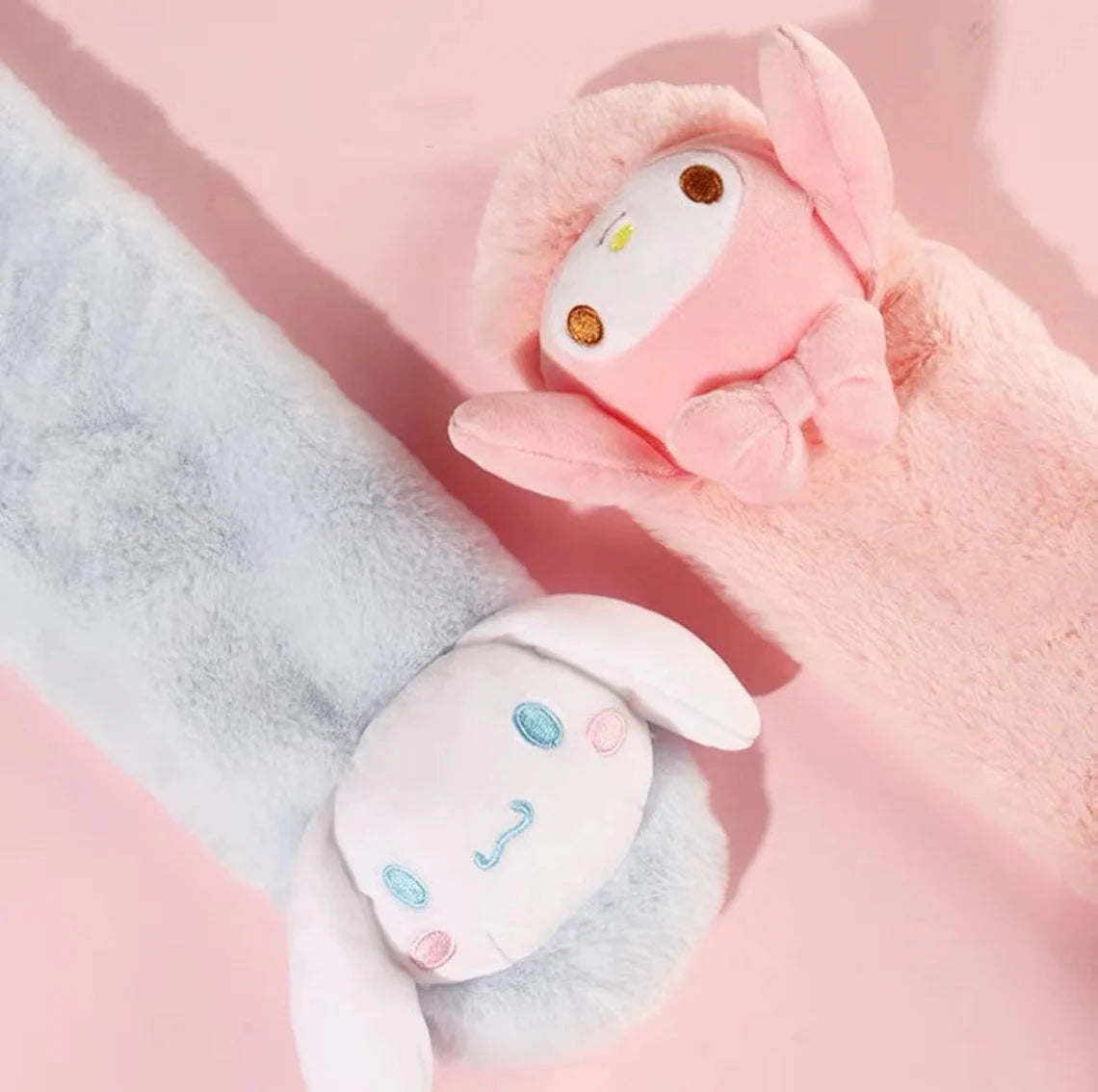 Sanrio My Melody Cinnamoroll Fluffy Scarf Winter Accessories KawaiiGiftLand