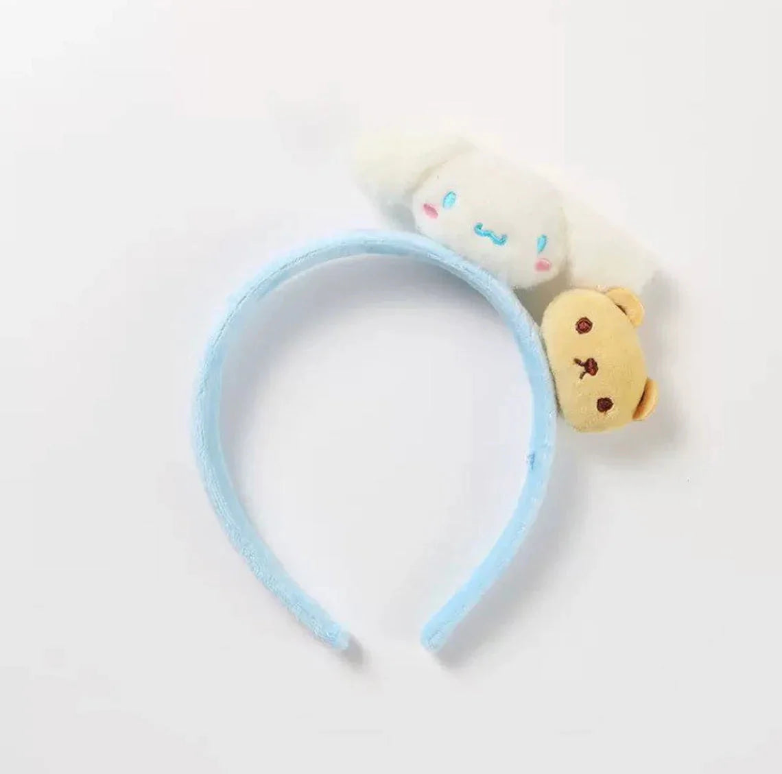 Sanrio Hello Kitty My Melody Kuromi Cinnamoroll with friends Plush Head Headband and Hair Accessory Outfits KawaiiGiftLand