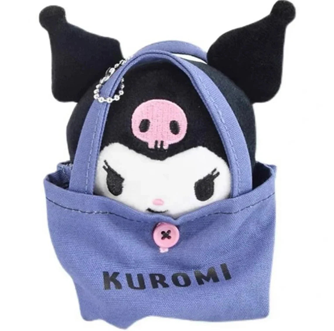 Sanrio Hello Kitty My Melody Kuromi Cinnamoroll Mini Plush Doll with Bag Keychain KawaiiGiftLand
