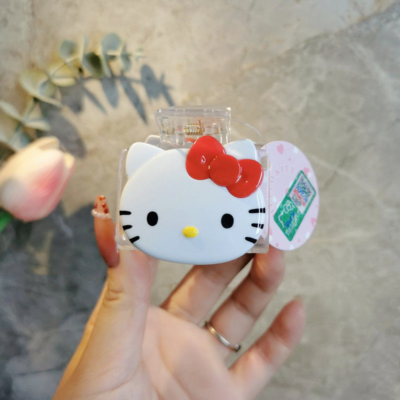 Hello Kitty Red Acrylic Small Claw Clip 5cm