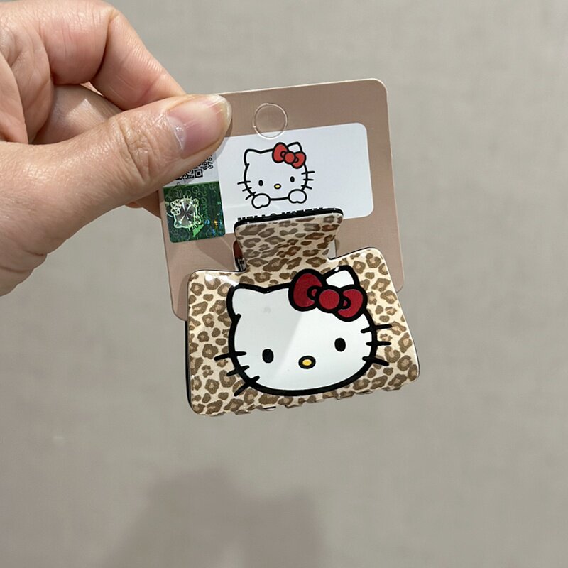 Hello Kitty Leopard Print Small Claw Clip 5.5cm