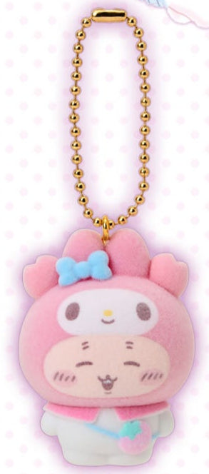[Pre-Order] Japan ChiiKawa X Sanrio Series 4 | ChiiKawa Hachiware Usagi Momonga Crab Crossover Sanrio Characters Costume Cute Plush Plastic Mini Figure Keychain Mystery Blind Box - Kawaii items Room Decoration