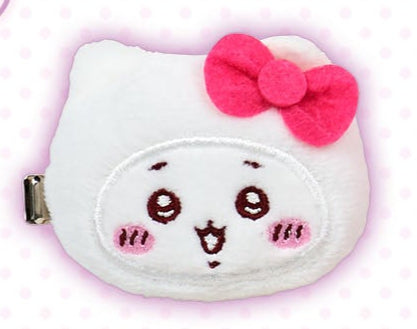 [Pre-Order] Japan ChiiKawa X Sanrio Series 4 | ChiiKawa Hachiware Usagi Momonga Crab Crossover Sanrio Characters Costume Cute Plush Icon Hair Clip Mystery Blind Box - Kawaii items Room Decoration